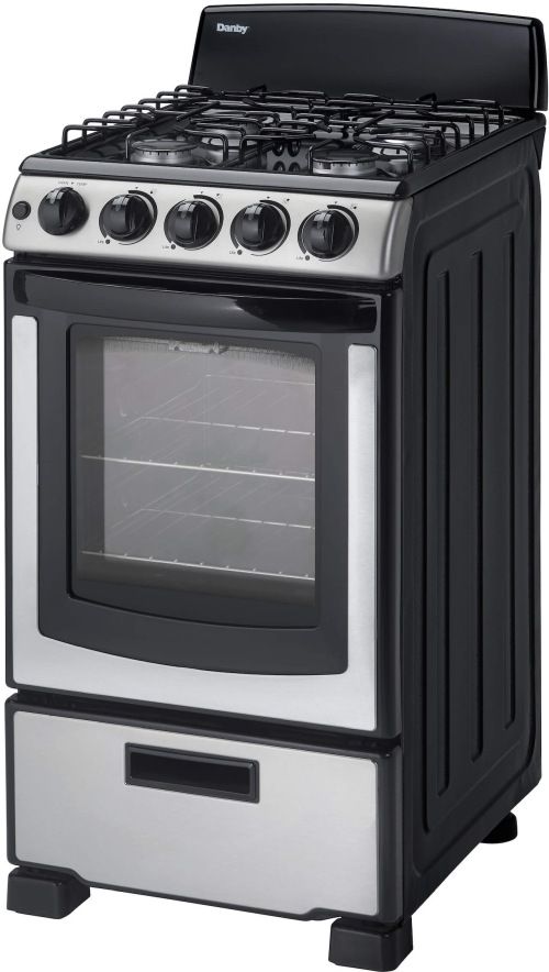 Danby® 20" Stainless Steel Freestanding Gas Range-2