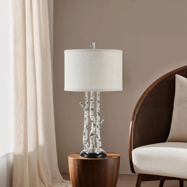 Renwil® Everren Naousa Matte Black/Nickel/White Wash Table Lamp-3