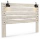 Signature Design by Ashley® Cambeck 5-Piece Whitewash King Panel Headboard Bedroom Set-1