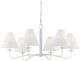 Forty West Hauser White 6-Light Chandelier-2