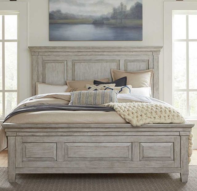 Liberty Furniture Heartland Antique White Queen Panel Bed-1