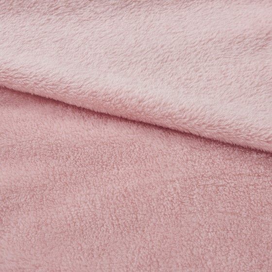 Olliix by Clean Spaces Blush Twin  Antimicrobial Plush Blanket-1