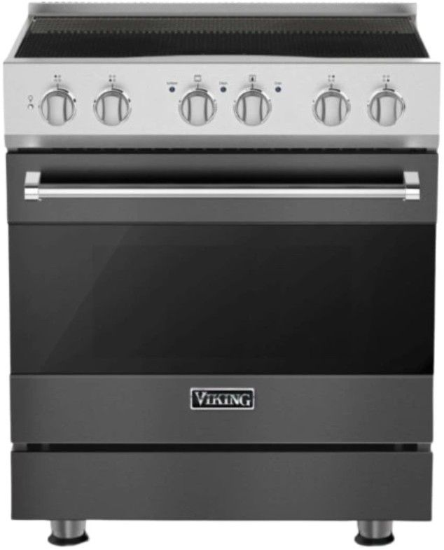 Viking® 3 Series 30" Damascus Gray Pro Style Induction Range-0