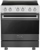Viking® 3 Series 30" Damascus Gray Pro Style Induction Range-0