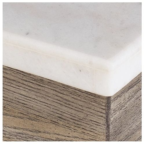 Signature Design by Ashley® Loyaska Ivory End Table with Brown Base -3
