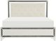 Mazin Furniture Salon Pearl White Queen Panel Bed-1
