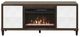 Martin Furniture Stellar Dark Brown/White Fireplace TV Stand-1