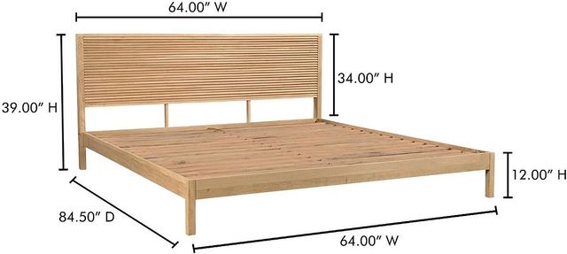 Moe's Home Collection Teeda Natural Queen Bed -2