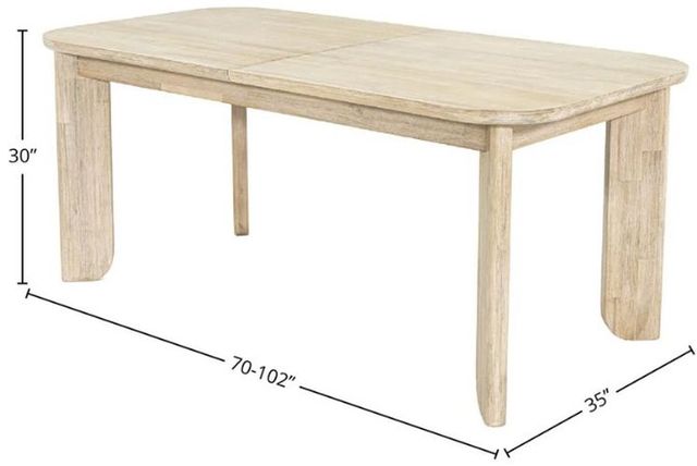 LH Home Haru Light Diftwood Dining Table-1