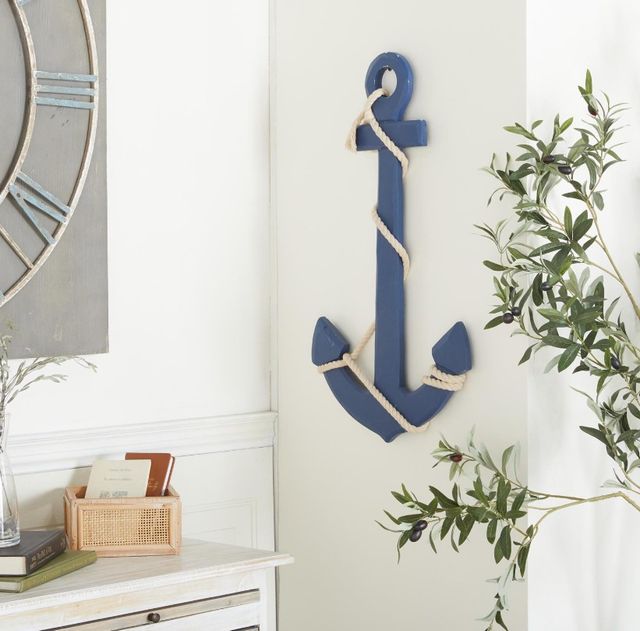 Deco Marche Blue Anchor Wall Decor-4