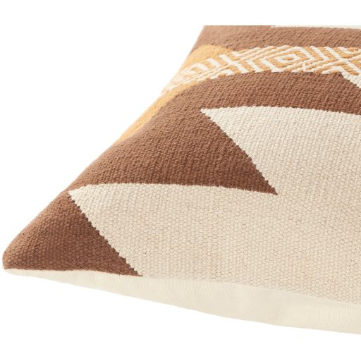 Surya Nobility Dark Brown 32"x14" Toss Pillow with Polyester Insert-1