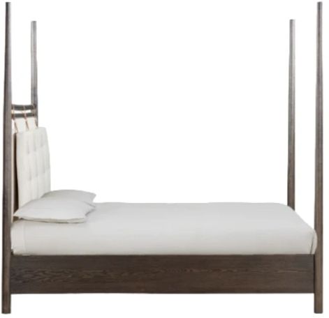 Modus Furniture Rockport Turtle Dove/Yin Full Upholstered Poster Bed-3