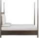 Modus Furniture Rockport Turtle Dove/Yin Full Upholstered Poster Bed-3