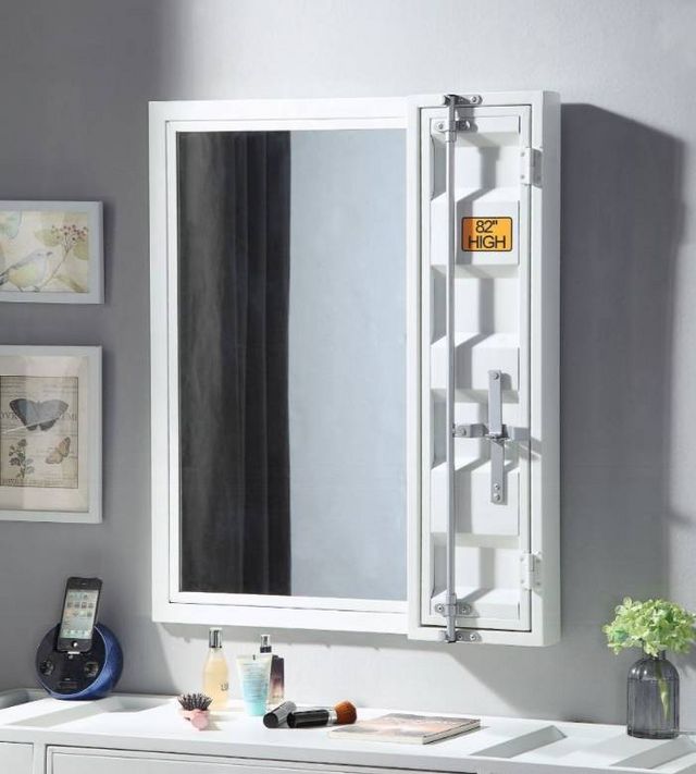 ACME Furniture Cargo White Vanity Mirror-2