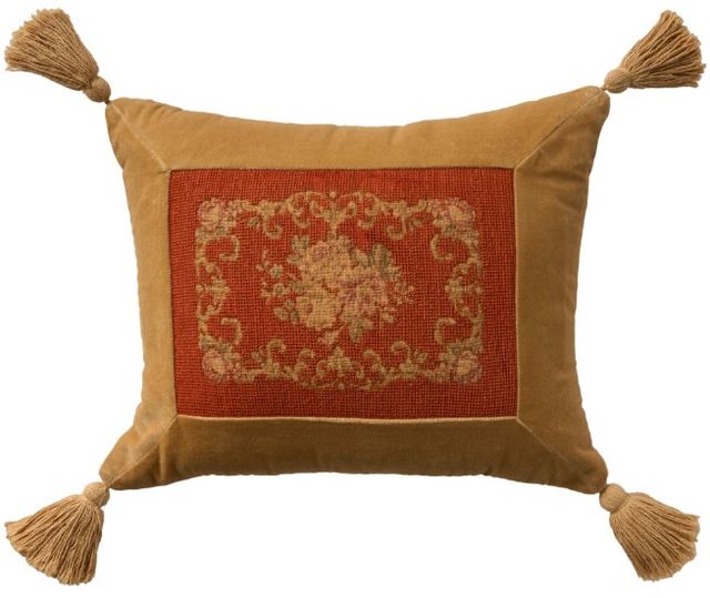 Nourison Home™ Mina Victory Vintage Pillow Rust 14"x18" Throw Pillow-0