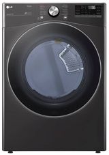 LG 7.4 Cu. Ft. Black Steel Smart Wi-Fi Enabled Front Load Electric Dryer with TurboSteam™ and Built-In Intelligence