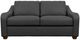 La-Z-Boy® Charlie Navy Leather Apartment-Size Sofa-1