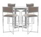 Modus Furniture Amalfi Chrome/Taupe X-Base Counter Stool-4