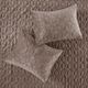 Olliix by Madison Park Harper 3 Piece Taupe King/California King Faux Velvet Reversible Coverlet Set-4