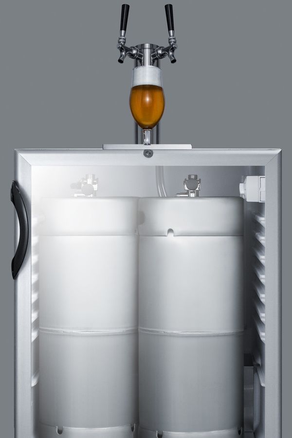 Summit Commerical® 5.5 Cu. Ft. Stainless Steel Beer Cooler/Kegerator-2