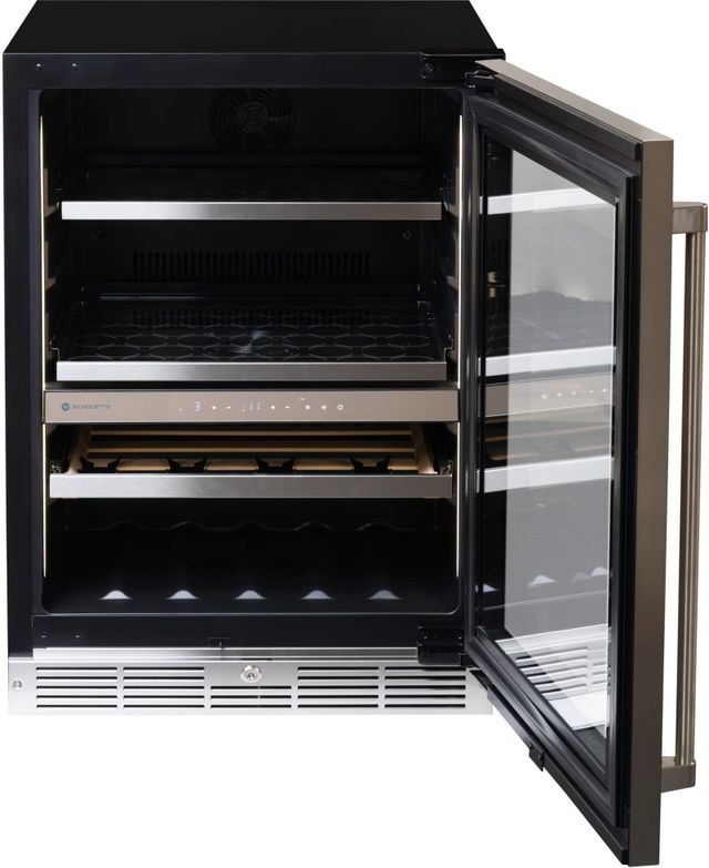 Silhouette® Pro Gen 3 24" 4.8 Cu. Ft. Stainless Steel Built-In Wine Cooler-1
