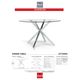 Korson Furniture Darron Glass Top 47" Dining Table with Chrome Legs -1