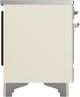 Ilve® Majestic III 36" Antique White Pro Style Induction Range with Solid Door and Chrome Trim-4