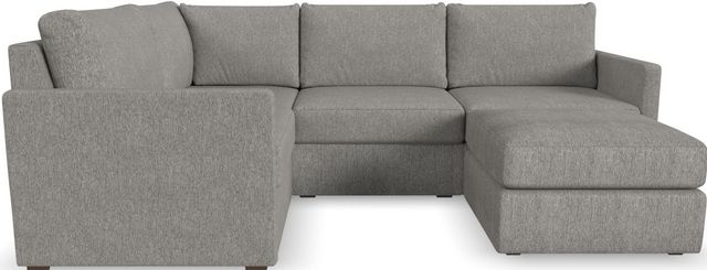 Flex by Flexsteel® 3-Piece Pebble 4-Seat Sectional with Ottoman
