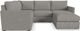 Flex by Flexsteel® 3-Piece Pebble 4-Seat Sectional with Ottoman-0