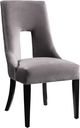 TOV Furniture Lipstick Grey Velvet Dining Chair-0