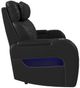 Elements International Prime Time P3 Jet Black Power Reclining Sofa with LED-4
