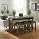 Liberty Furniture Lennox 4-Piece Medium Brown Console Set-1