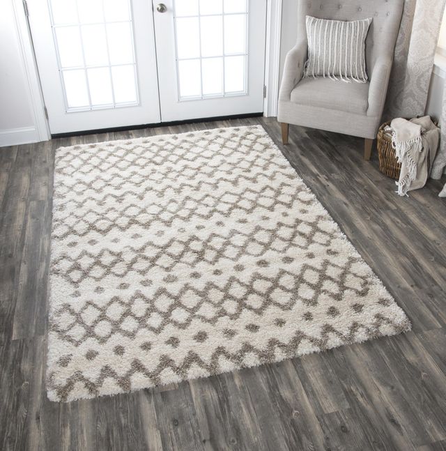 Rizzy Home Adana Cream 7'10" x 10'6" Rug-4
