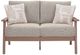 Signature Design by Ashley® Cliffs Beach Beige/Driftwood Fabric/Plastic Outdoor Loveseat-2