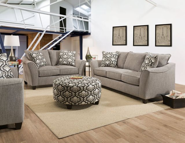 Peak Living Dante Concrete Round Storage Ottoman -1