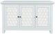 Jofran Inc. Isabella White 54" Mirrored Accent Cabinet-2