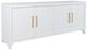 Jofran Inc. Gramercy Blanc 4-Door Accent Cabinet-0