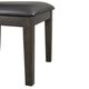 Elements International Mango Dark Brown/Dark Gray Side Chair-5