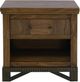 International Furniture Direct Walnut Reddish Brown Nightstand-3