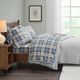 Olliix by True North by Sleep Philosophy Blue Plaid Queen Micro Fleece Sheet Set-5