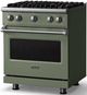 Viking® 5 Series 30" Eucalyptus Pro Style Gas (LP) Range with Polished Chrome Trim-2