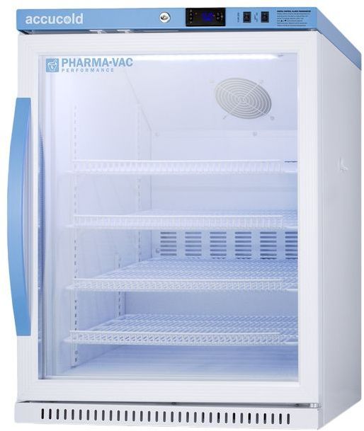 Accucold® 24" 6.0 Cu. Ft. White Freestanding Beverage Center-1