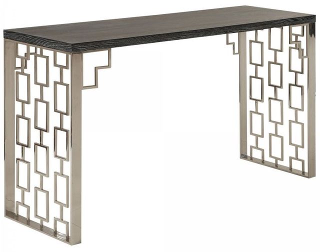 Armen Living Skyline Antique Gold Console Table-0