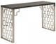 Armen Living Skyline Antique Gold Console Table-0