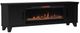 Legends Home Real Cozy Sonoma Seal Skin Black 78" Fireplace Console-0