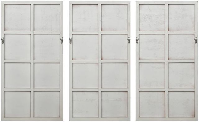 Renwil® Beaudelaire 3-Piece White Wall Art Set-3