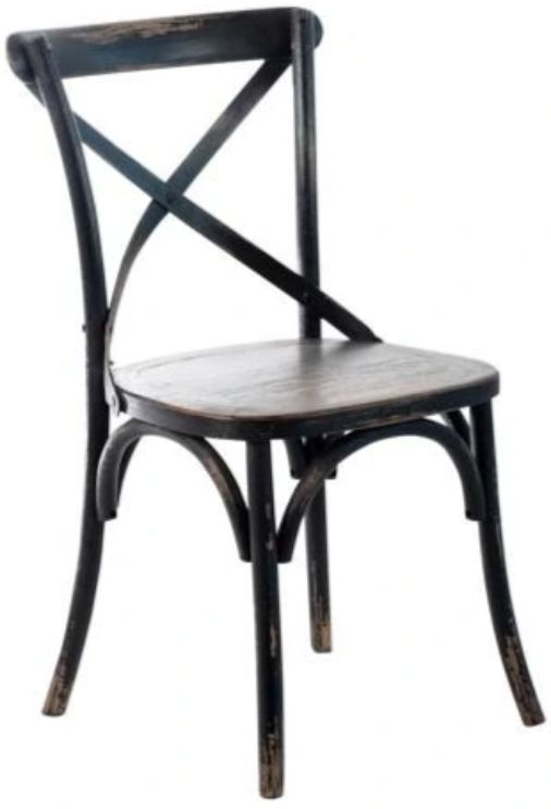 Nest Home Collections Redmond Antique Black Dining Chair-0