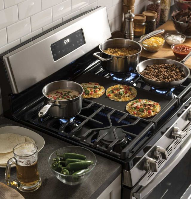 GE® 30" Stainless Steel Freestanding Gas Range-1