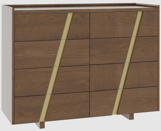 Country View Woodworking Verrado 55" Wood Legs 8-Drawer Dresser-0