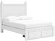 Signature Design by Ashley® Mollviney White Youth Full Storage Panel Bed-1